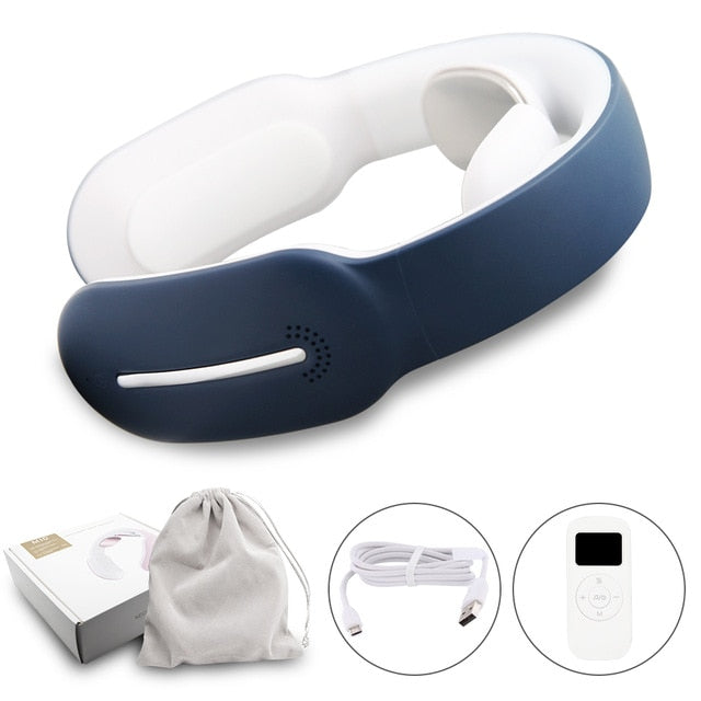 Smart Electric Neck and Shoulder Massager Low Frequency Heating Pain R