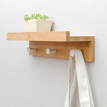 Load image into Gallery viewer, Bamboo Floating Wall-Mounted Rack
