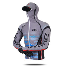 Load image into Gallery viewer, Daiwa Professional Fishing Hoodie Anti-UV Sunscreen Sun Protection Face Neck Fishing Shirt Breathable Quick Dry Fishing Clothes
