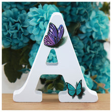 Load image into Gallery viewer, 1pc 10X10cm Hand Made Animals Shape Wedding Butterfly Wooden Letters Decorative Alphabet Word Letter Name Design Art Crafts DIY
