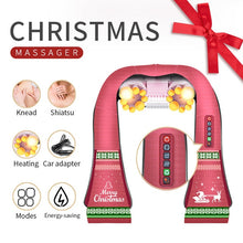 Load image into Gallery viewer, (with Gift Box) JinKaiRui U Shape Electrical Shiatsu Back Neck Shoulder Body Massager Infrared Heated Kneading Car/Home Massager
