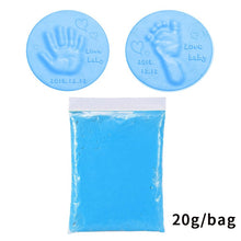 Load image into Gallery viewer, Soft Clay DIY Newborn Baby Souvenirs Hand Print Footprint Non-toxic Clay Kit Casting Parent-child Hand Ink Pad Fingerprint Toys
