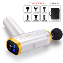 Load image into Gallery viewer, Body Massage Gun LCD Display Exercising Muscle Electric Massager Gun head Massager for Neck and Back Vibrator Slimming Shaping
