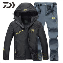 Load image into Gallery viewer, Fishing Suit Men Spring Autumn Thin Fishing Clothing Hooded Sports Hiking Fishing Jacket Outdoor Clothes Fishing Wear
