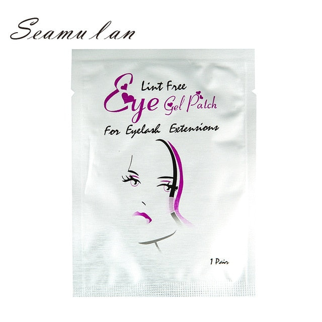 50pairs/Lots Eye Paper Patches False Eyelash Grafted Eyelashes Under Eye Pads Lint Free Stickers Makeup for Eyelash Extension