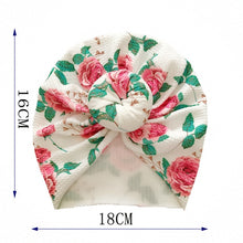 Load image into Gallery viewer, Flower Baby Hat Toddler Turban 6m-18m Infant Headwraps Kids Bonnet Newborn Toddler Beanie Cap
