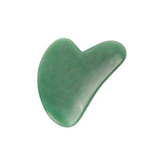 Load image into Gallery viewer, Natural Jade Gua sha Stone Board Massage Rose Quartz Guasha Plate Jade Face Massager Scrapers Tools For Face Neck Back Body
