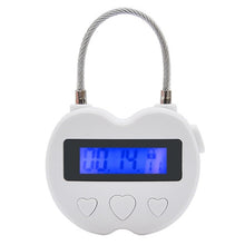 Load image into Gallery viewer, Smart Time Lock LCD Display Time Lock Multifunction Travel Electronic Timer, Waterproof USB Rechargeable Temporary Timer Padlock
