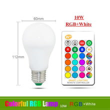 Load image into Gallery viewer, Dimmable E27 LED Lamp RGB 15W WIFI Smart Bulb
