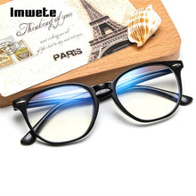 Load image into Gallery viewer, Imwete Anti Blue Light Computer Glasses Frame Men Women Transparent Gaming Glasses Frames Protection Eye Retro Spectacles Frames

